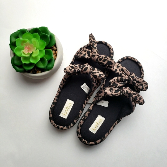Kooba Slippers , woman cheetah print ,leopard - Picture 2 of 4
